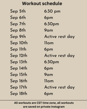 Load image into Gallery viewer, 14 day transformation challenge Sep 5th-18th
