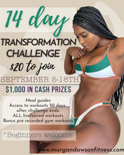 Load image into Gallery viewer, 14 day transformation challenge Sep 5th-18th
