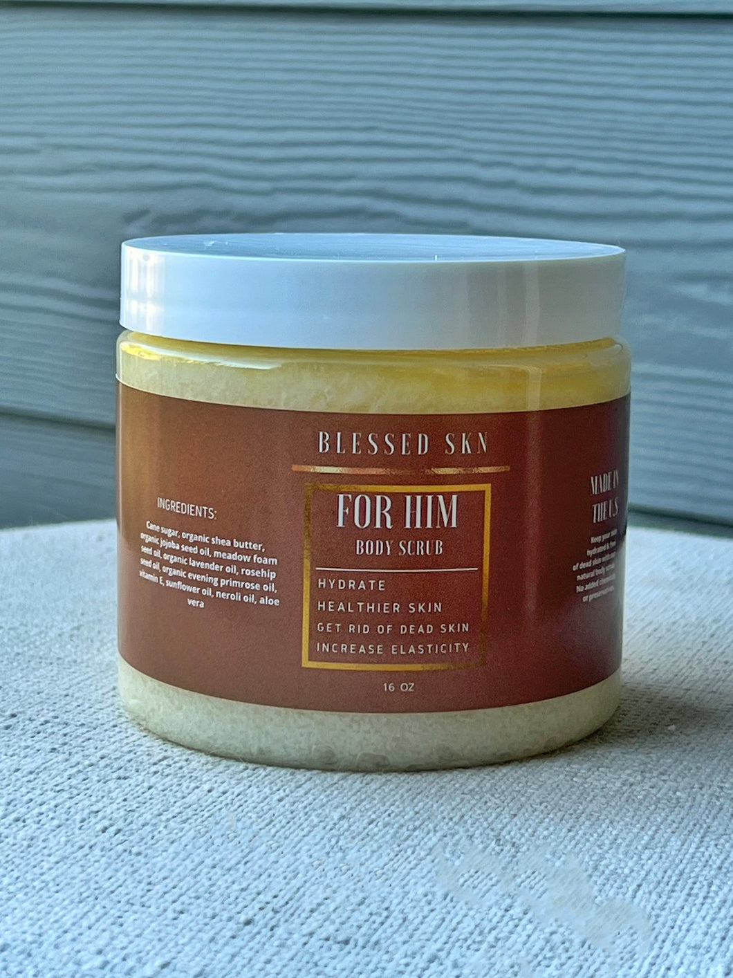 Mens body scrub (16oz)